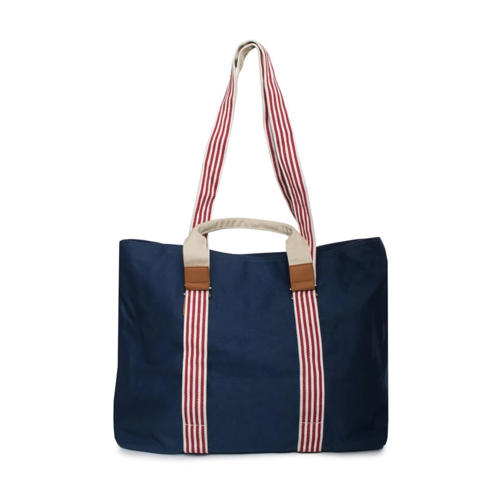 Harmont & Blaine Canvas Tote Bag NavyBeige Blue Heren