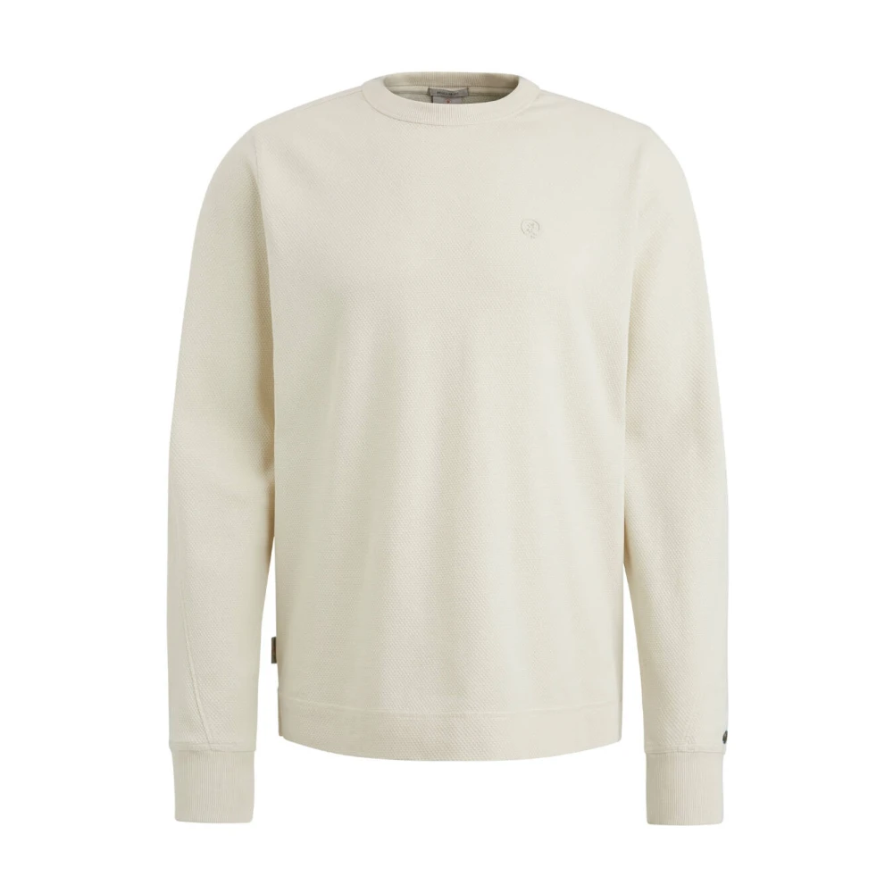 Cast Iron Lange mouw T-shirt in regular fit Beige Heren