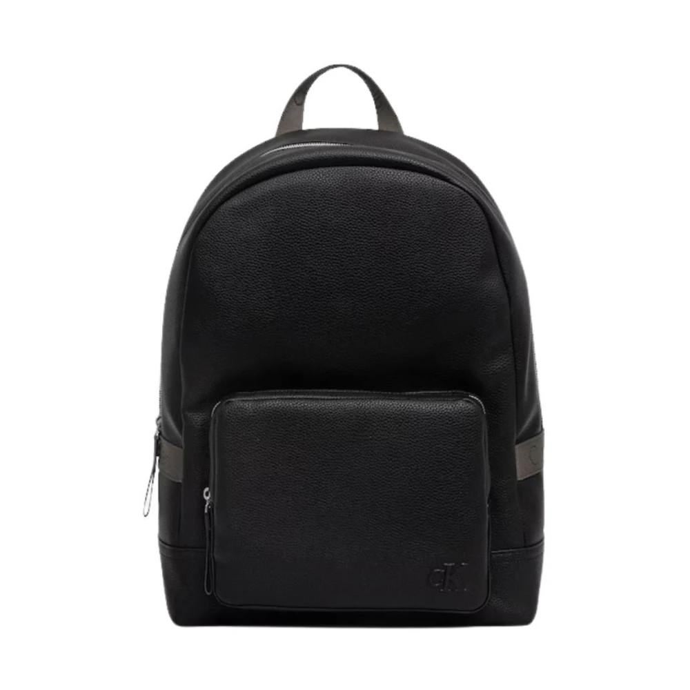 Calvin Klein Unisex Black Cargo Round Backpack - Backpacks - One Size - Bags