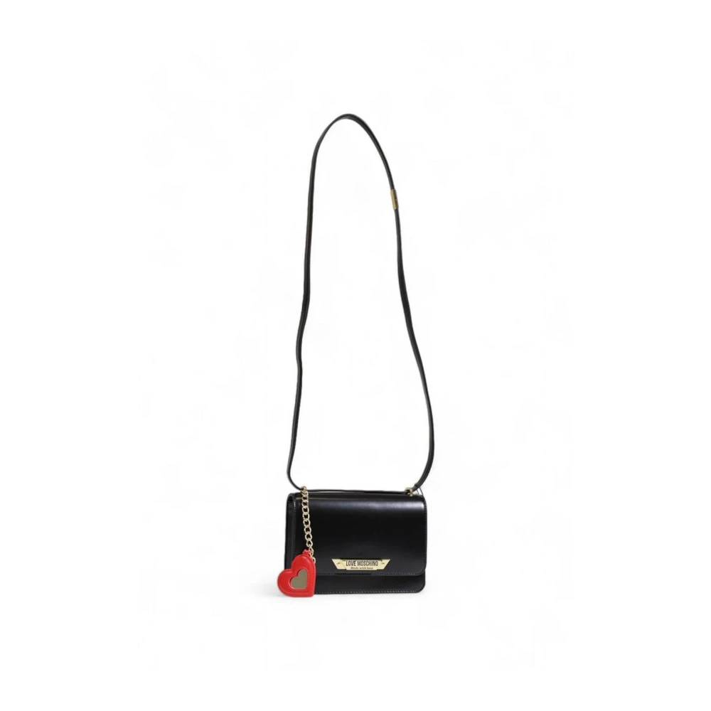 Love Moschino Stijlvolle Polyethyleen Handtas Dames Collectie Black Dames