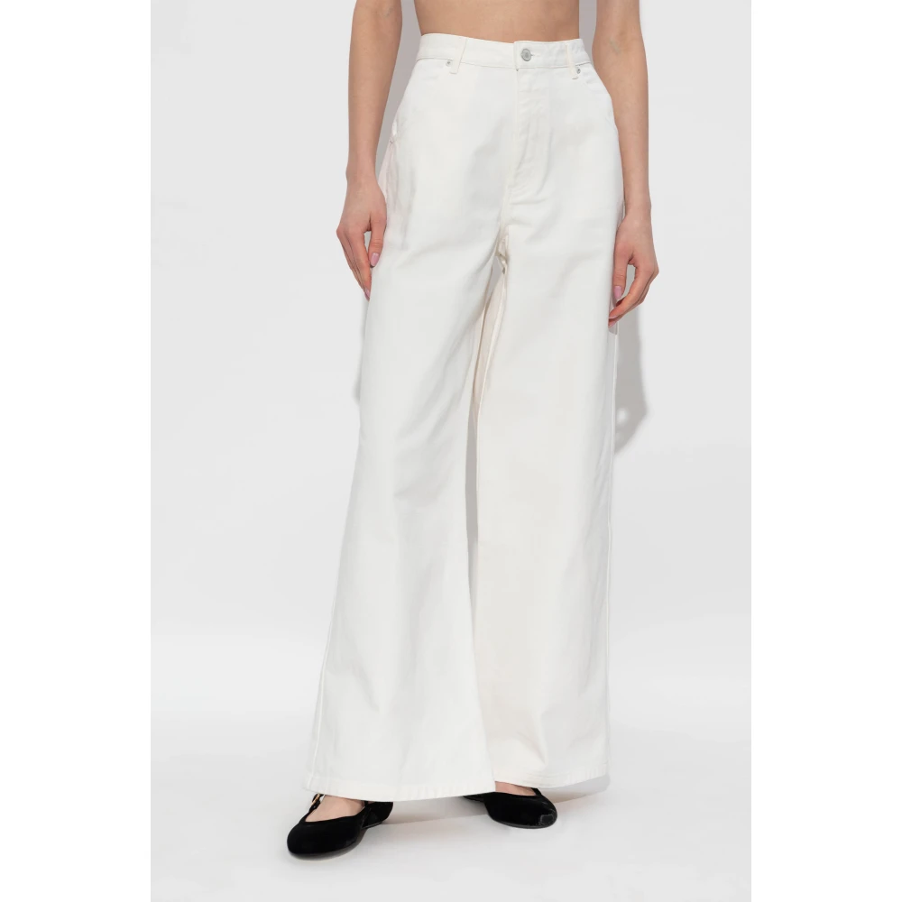Officine Générale Jeans met zakken White Dames