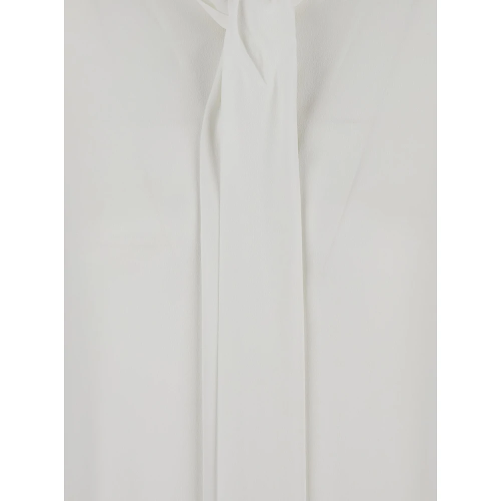 pinko Witte Crepe Blouse White Dames