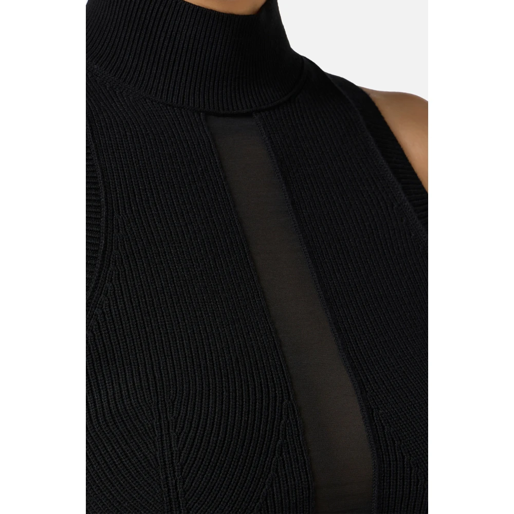 Elisabetta Franchi Zwarte Top voor Vrouwen Black Dames