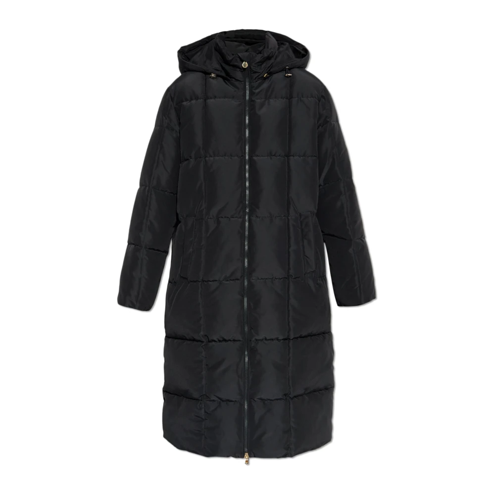 Emporio Armani Ea7 Donna Nero Cappotto Trapuntato Imbottito