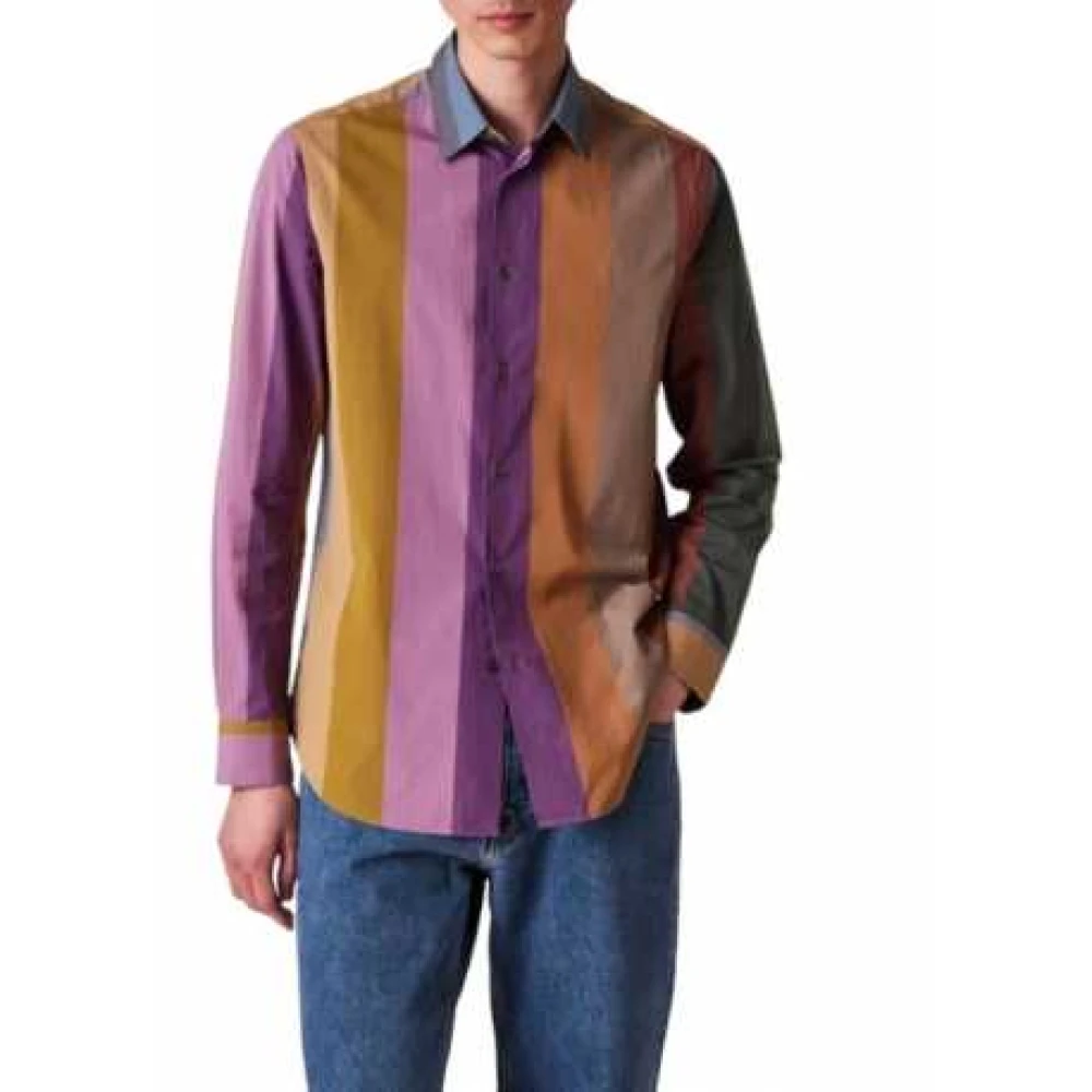 Paul Smith Regenboog Streep Overhemd Multicolor Heren