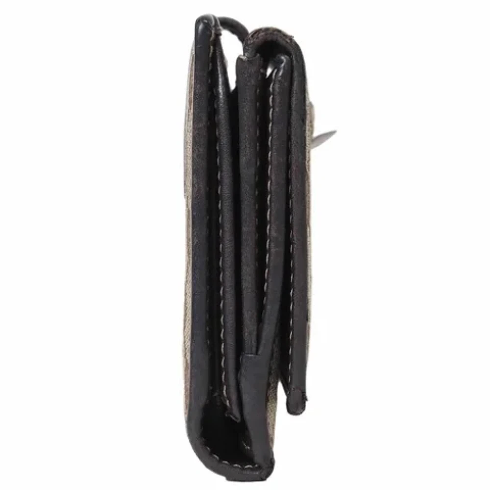 Gucci Vintage Pre-owned Canvas wallets Brown Dames
