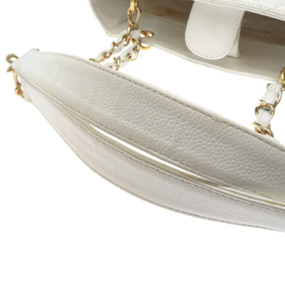 Chanel Vintage Pre-owned Leather chanel-bags White Dames