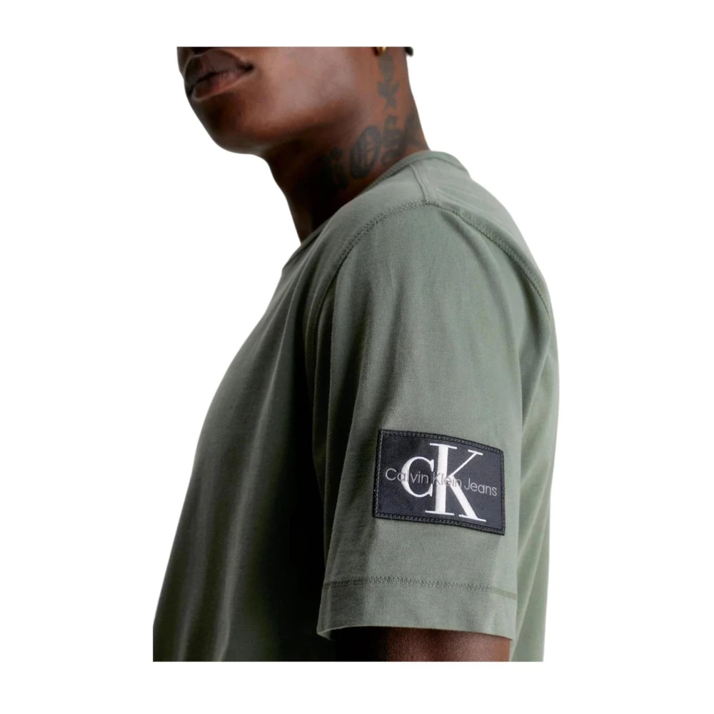 Calvin Klein Klassiek Badge T-shirt Green Heren
