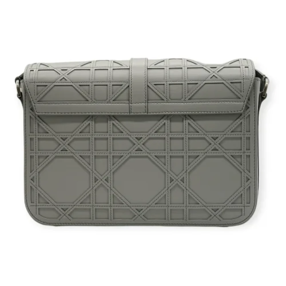 Dior Vintage Pre-owned Leather dior-bags Gray Dames
