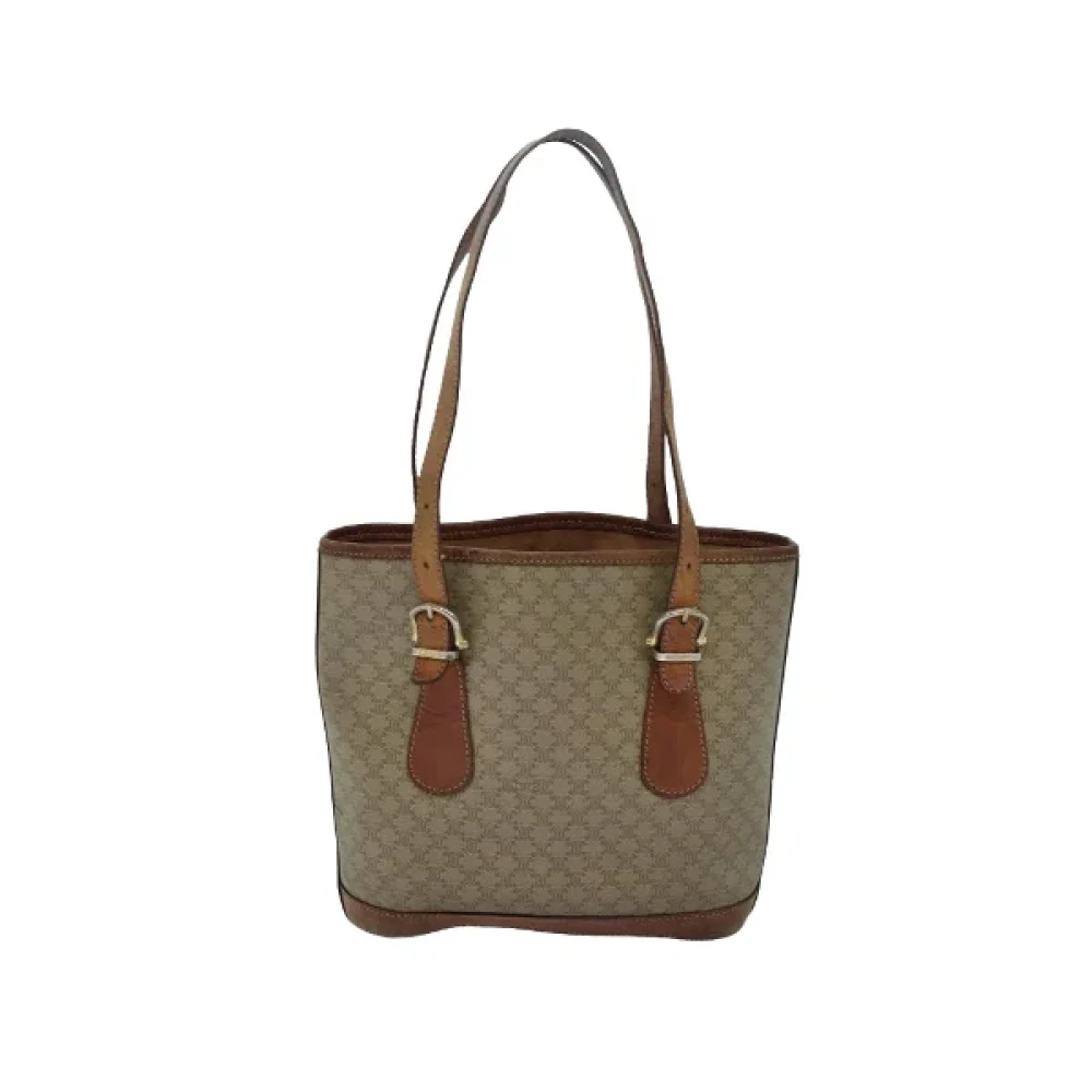 Celine Vintage Pre-owned Canvas celine-bags Beige Dames