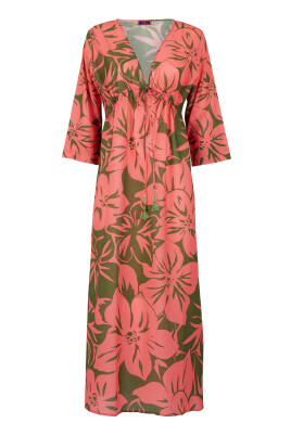 damers-rosa-lang-bomull-kaftan-med-blommigt-monster