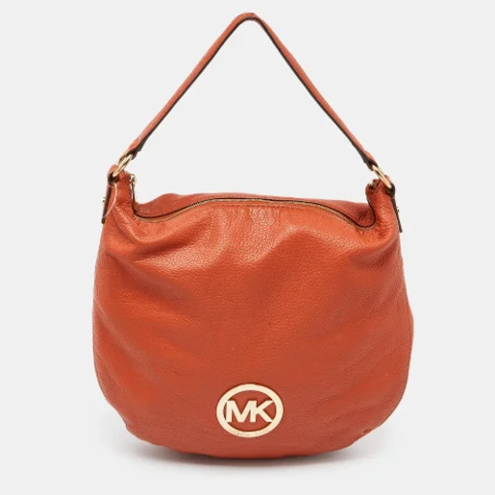 Michael Kors Pre-owned Leather handbags Orange Dames
