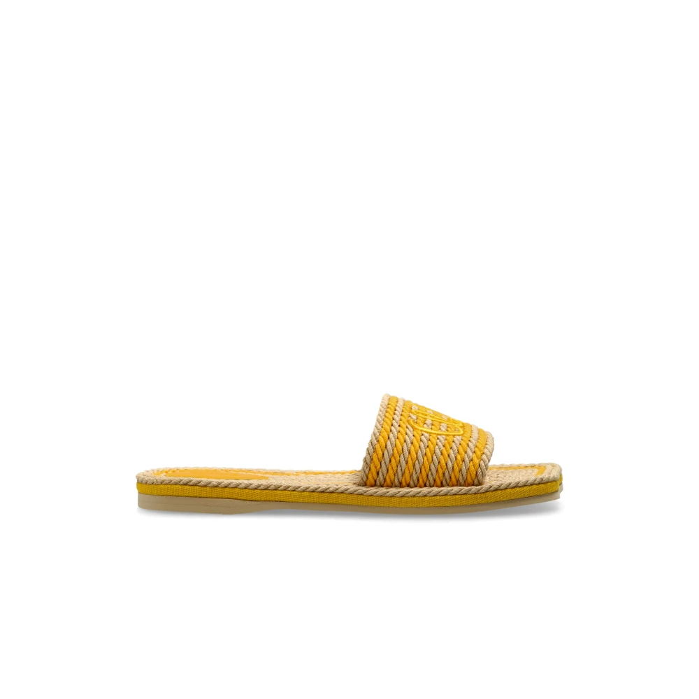 Chloé Women's Beige Sliders, 4 Uk, Sand Slides