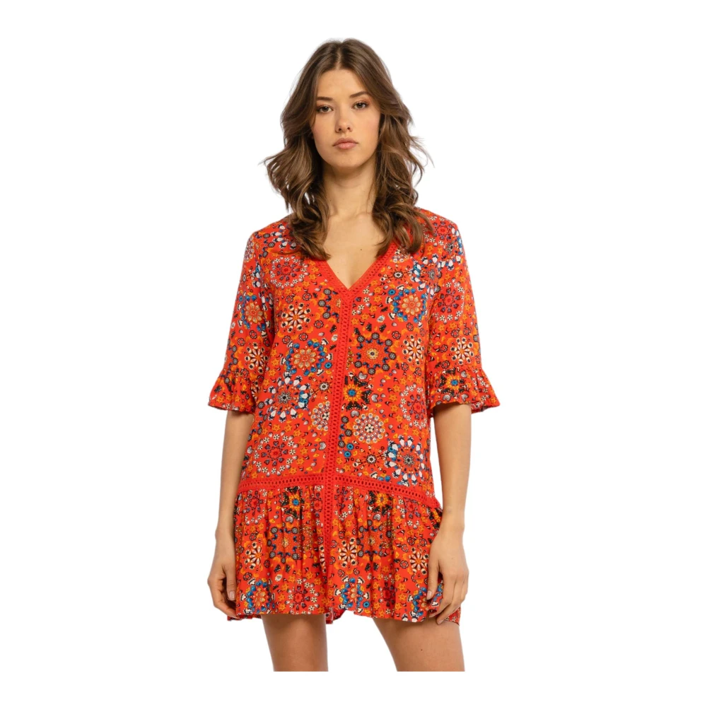 Desigual Korte Jurk Red Dames