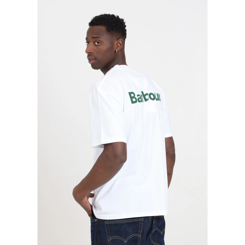Barbour T-Shirts White Heren