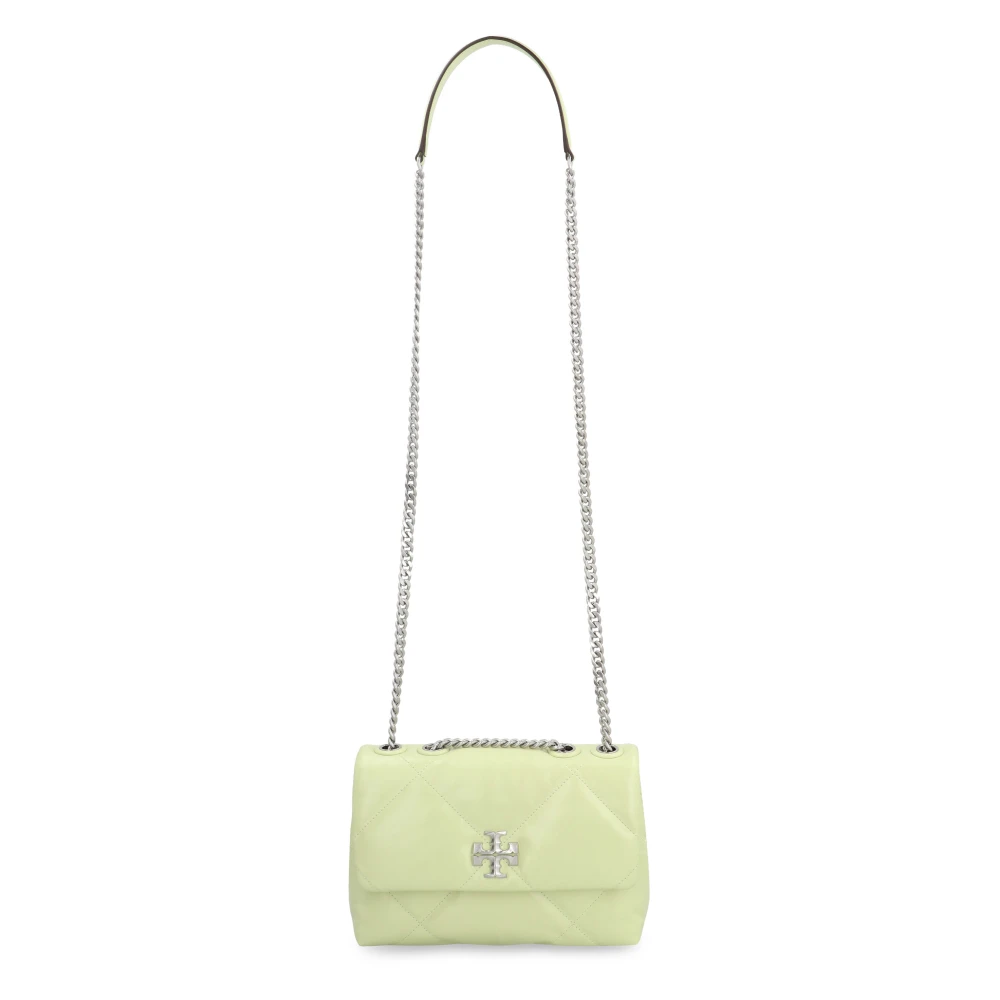 TORY BURCH Gewatteerde Leren Schoudertas Green Dames