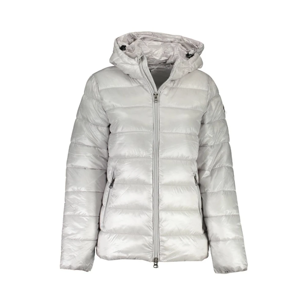 North Sails Women's Gray Polyamide Hooded Jacket With Pockets