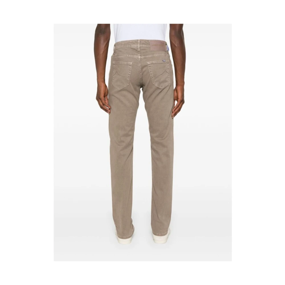 Jacob Cohën Lichtbruine Denim Slim Fit Jeans Beige Heren
