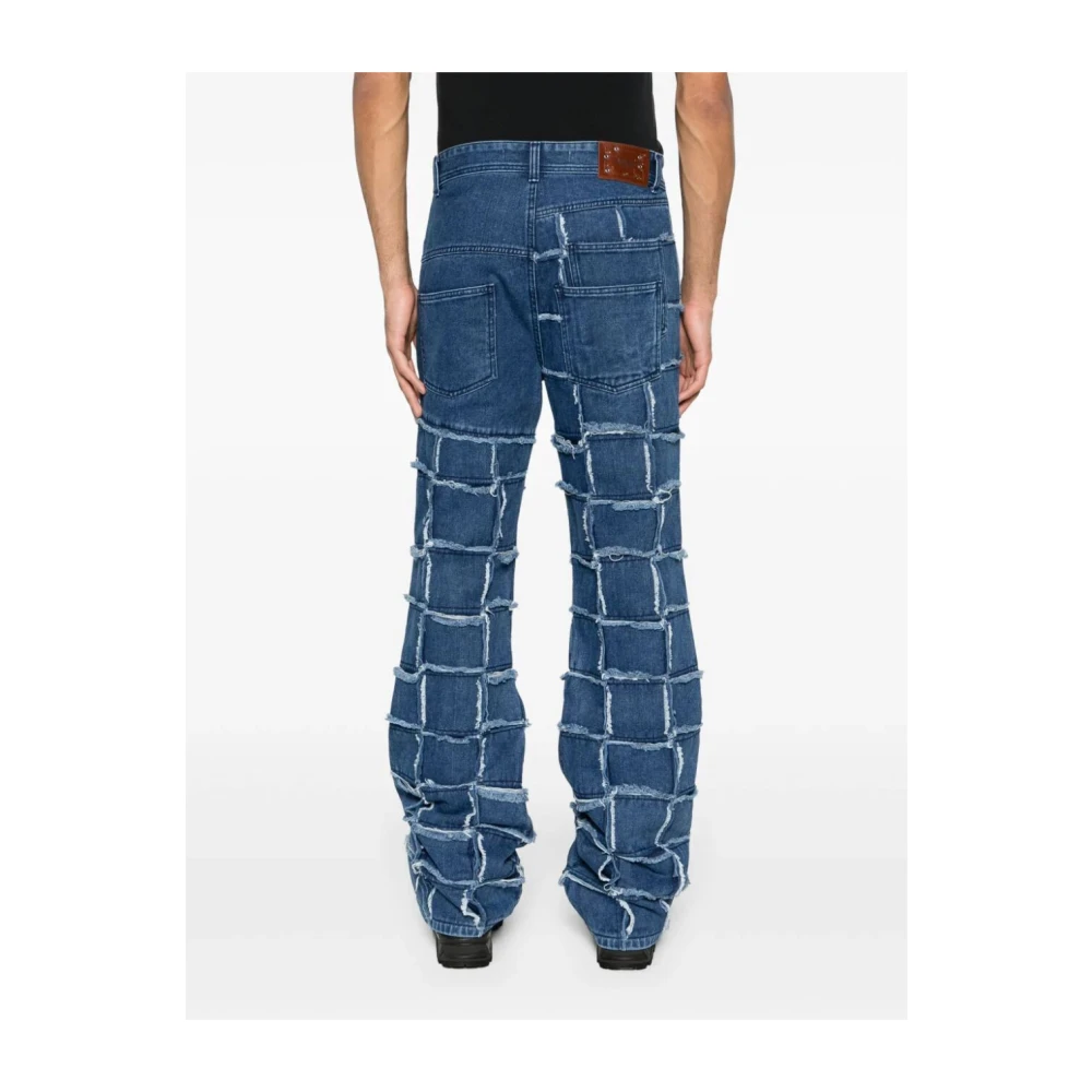 Andersson Bell Patchwork Wide Leg Jeans Blue Heren