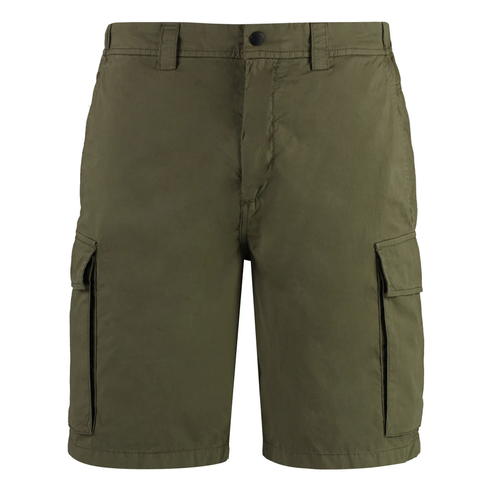 Woolrich Katoenen Bermuda Shorts Green Heren