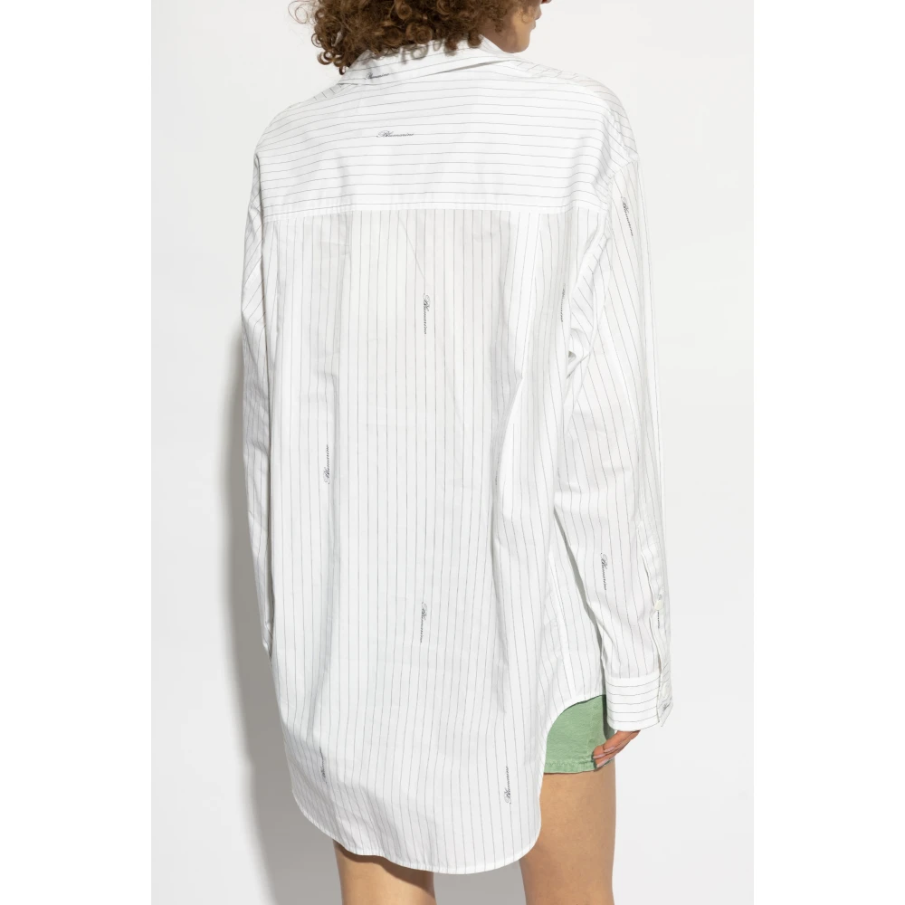 Blumarine Shirt met logo White Dames