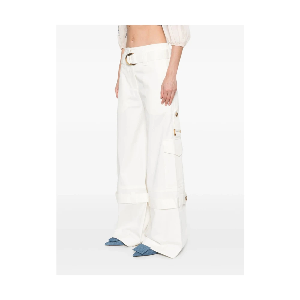 Zimmermann Witte Broek met Riem en Zakken White Dames
