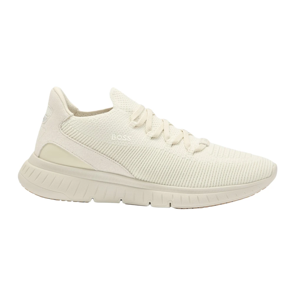 Boss Gebreide Instap Sneakers Heren Schoenen Beige