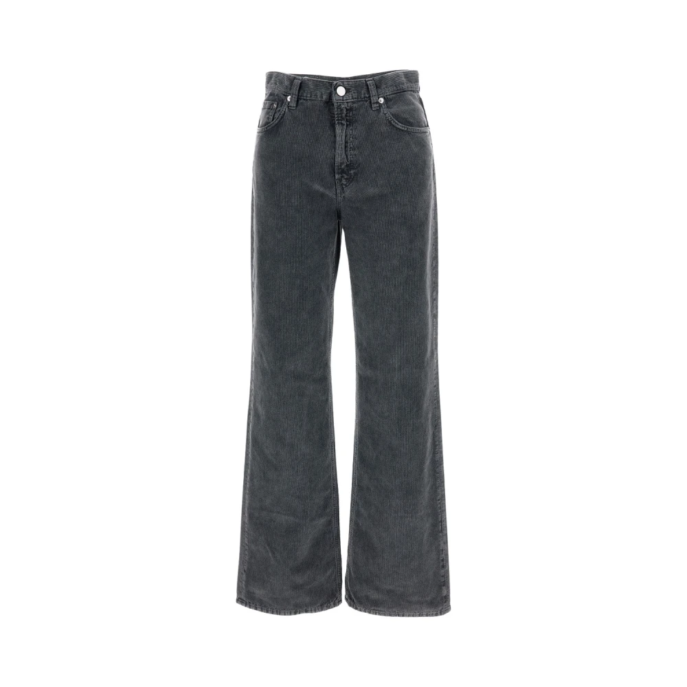 Haikure Gray Wide Jeans, Female, W28, Wide Jeans