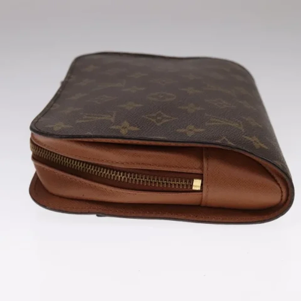 Louis Vuitton Vintage Pre-owned Canvas clutches Brown Dames
