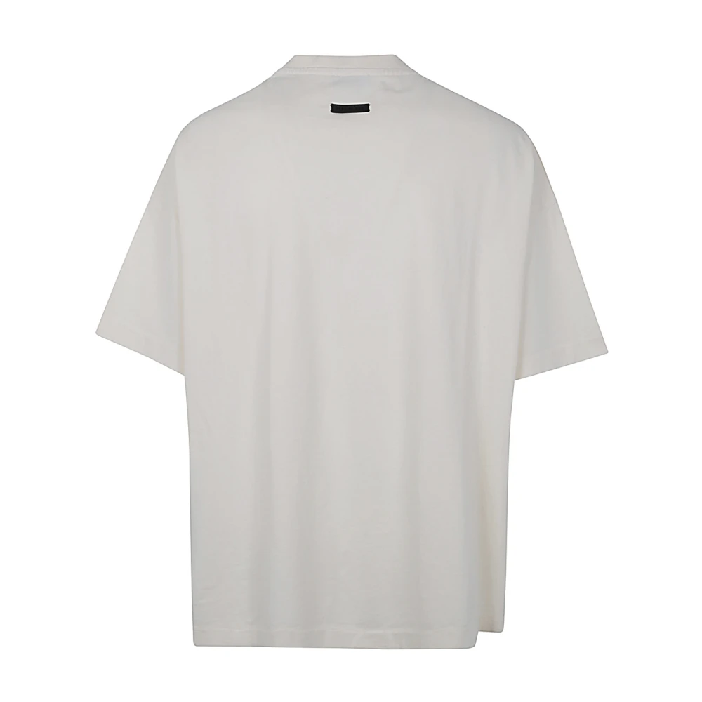 Fear Of God Zwart Logo Print T-shirt Beige Heren