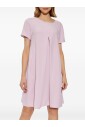 robe-rose-a-manches-courtes