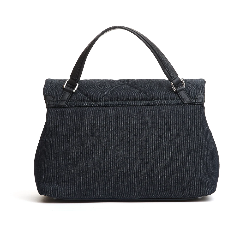 Zanellato Denim Gevoerde Schoudertas Blue Dames