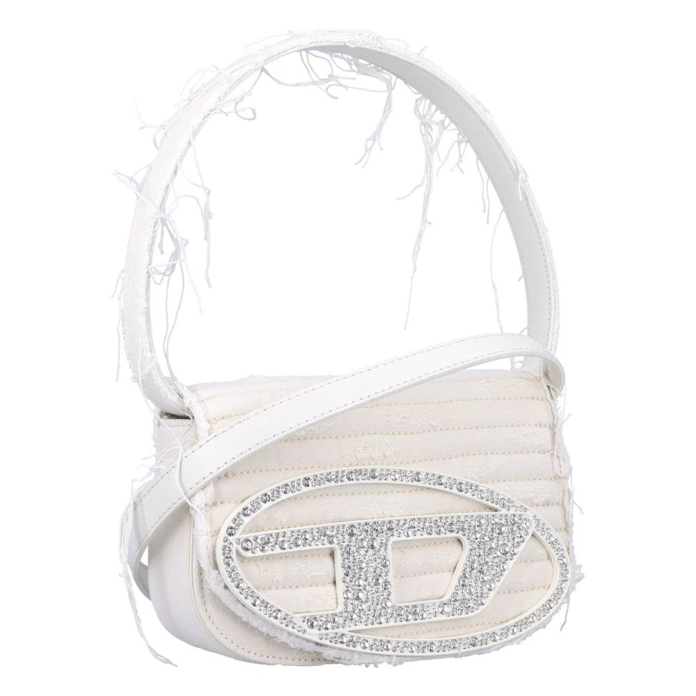 Diesel Witte Handtas met Vernietigd Effect White Dames