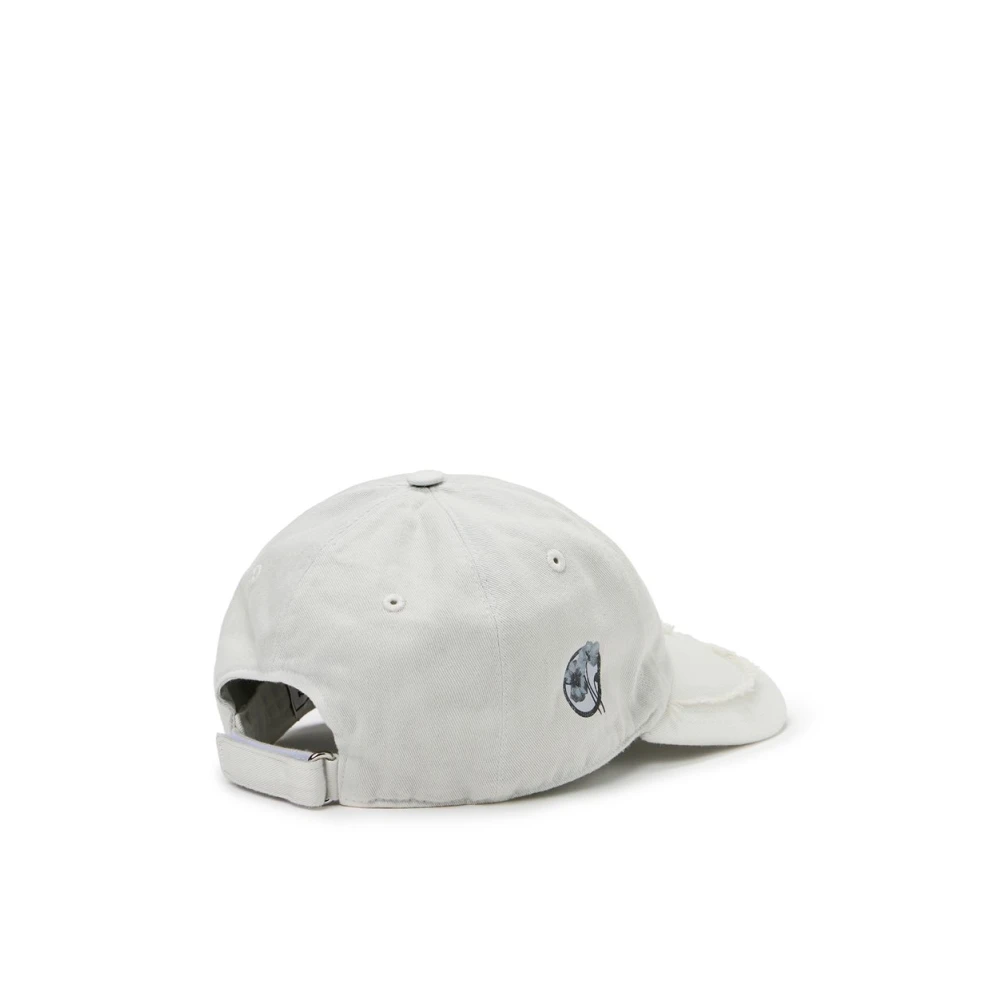 Iceberg Poederkleurige gabardine baseballpet met klaprozenprint Beige Dames