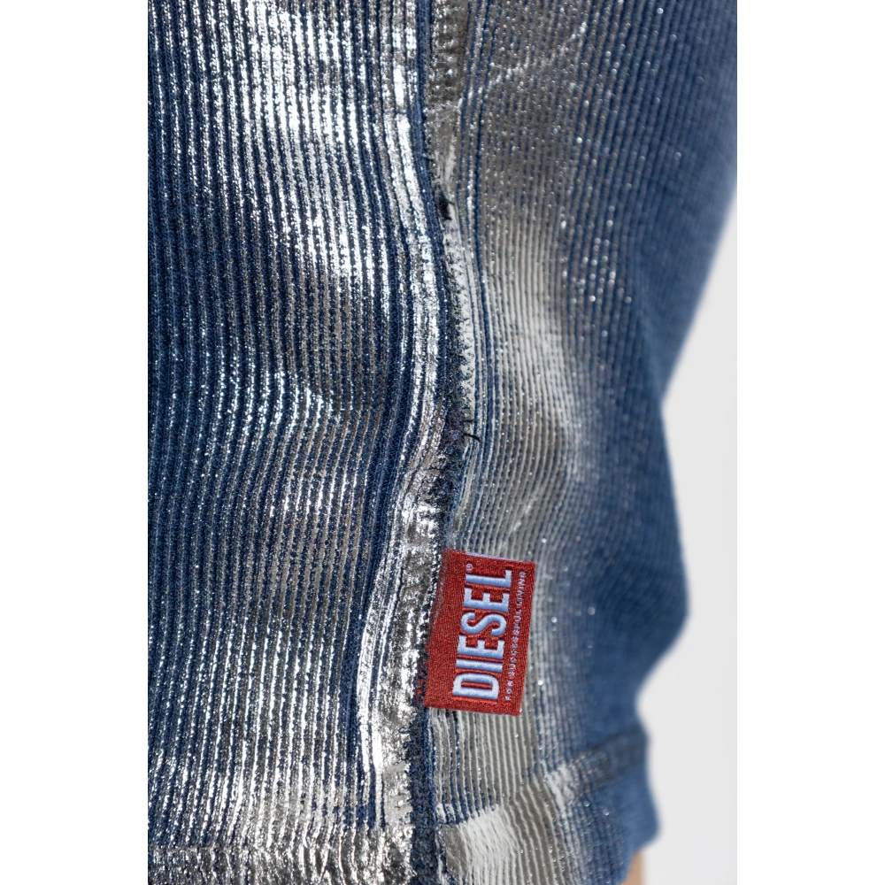 Diesel Top T-Ele-Long-Q1 Blue Dames