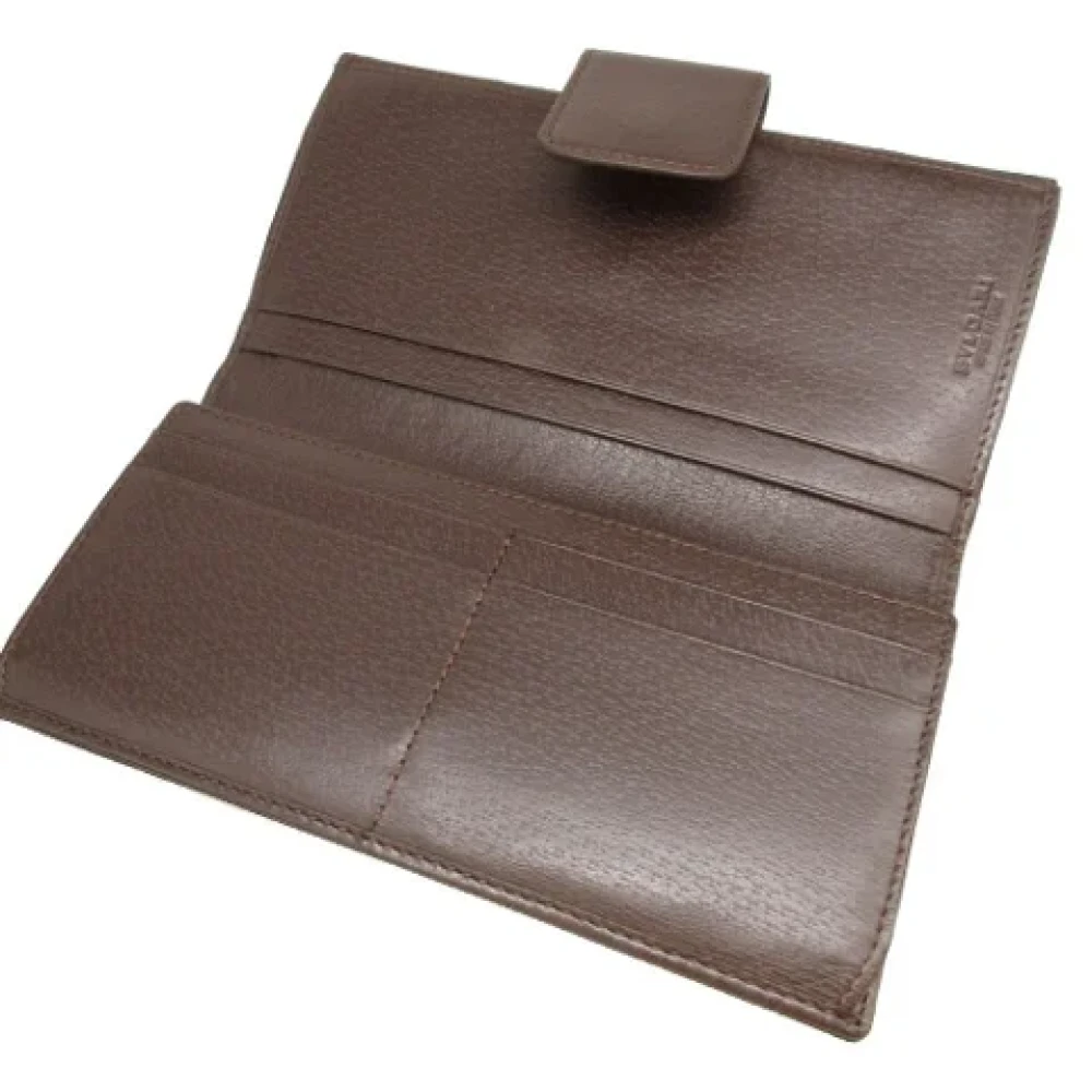 Bvlgari Vintage Pre-owned Canvas wallets Brown Dames