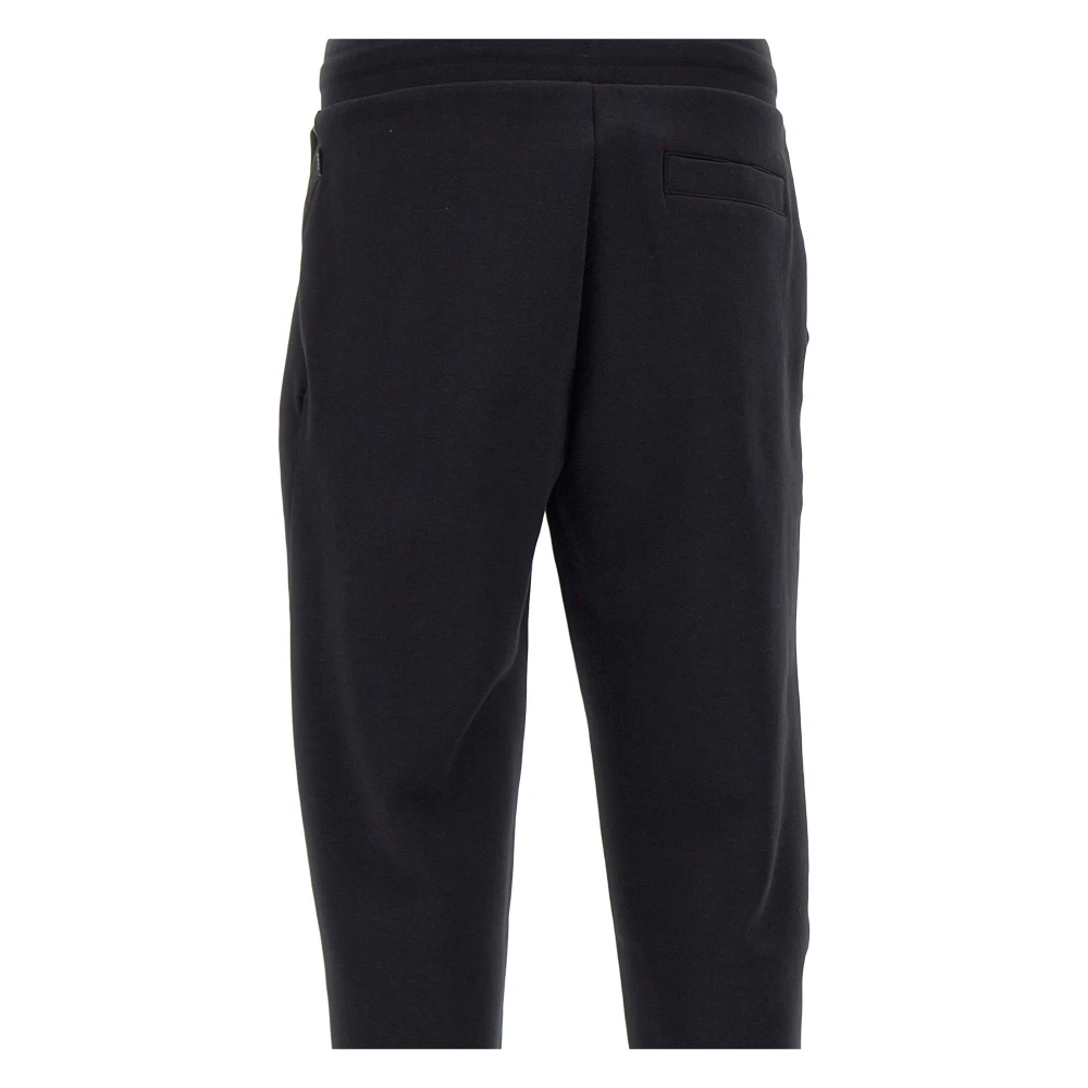 Hugo Boss Zwarte Katoenmix C-Larsen Jogger Broek Black Heren