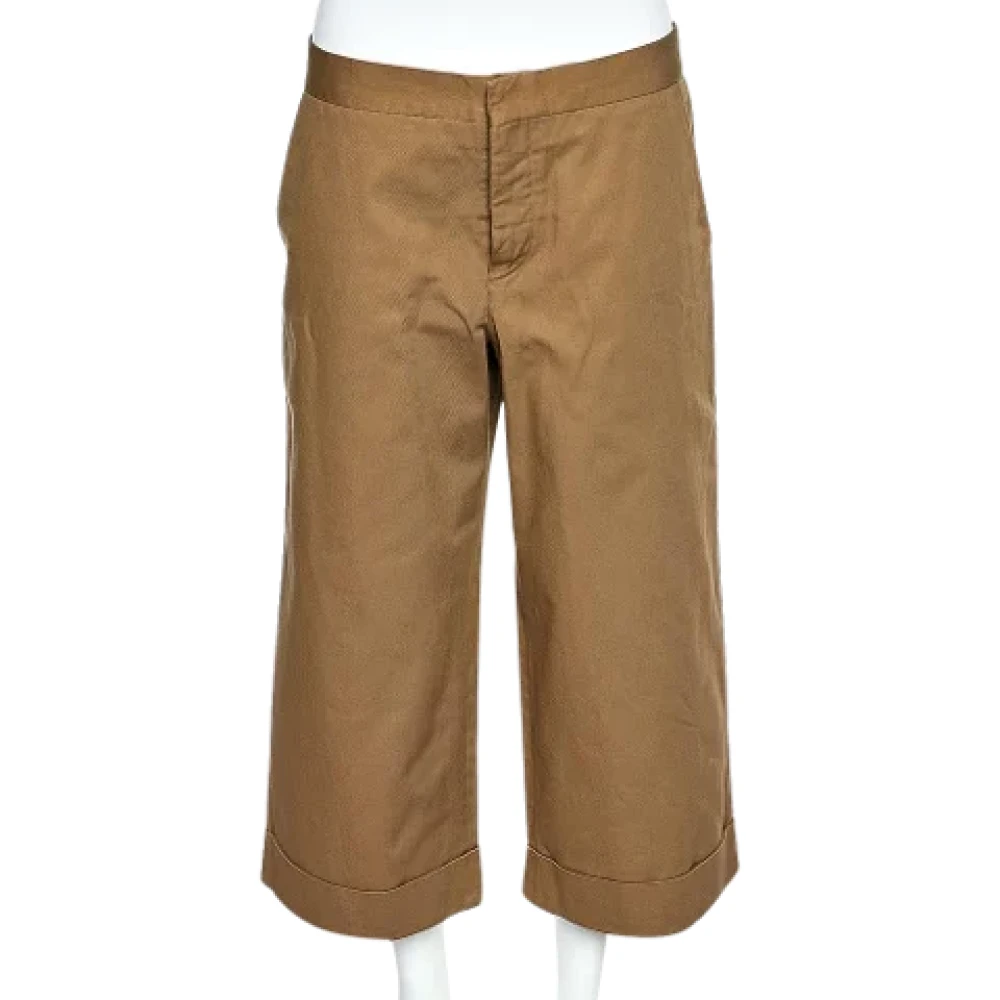 Marni Pre-owned Cotton bottoms Brown Dames