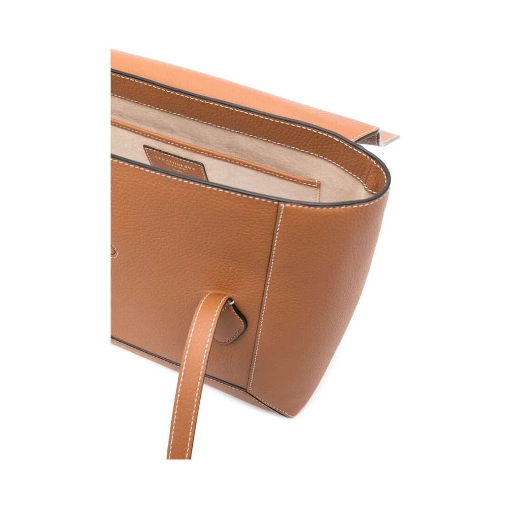 Strathberry Cognac Bruine Overslagtas Brown Dames