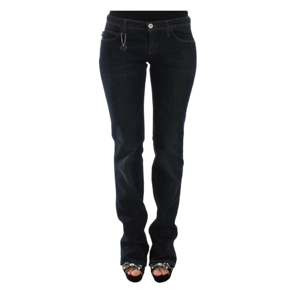 Costume National , Slim Fit Jeans, Female, Blue, W25, Blue Slim Fit Denim Delight