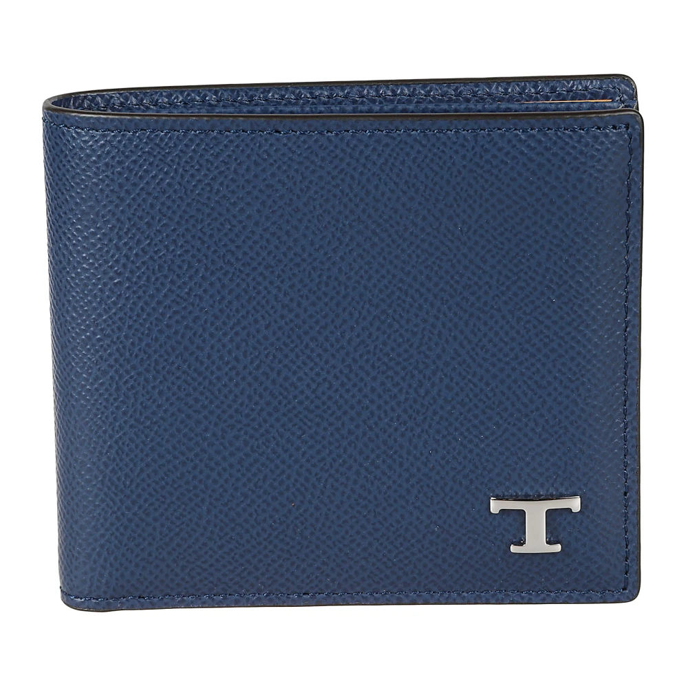 TOD'S Stijlvolle Portemonnee voor Dagelijks Gebruik Blue Heren