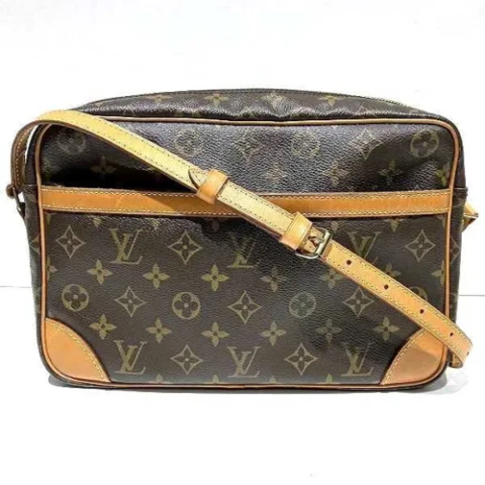 Louis Vuitton Vintage Pre-owned Plastic shoulder-bags Brown Dames
