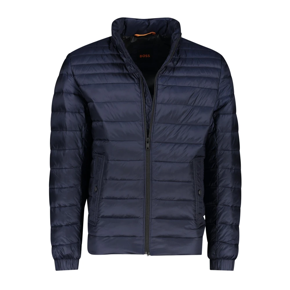 Hugo Boss Donkerblauwe Gewatteerde Jas Blue Heren