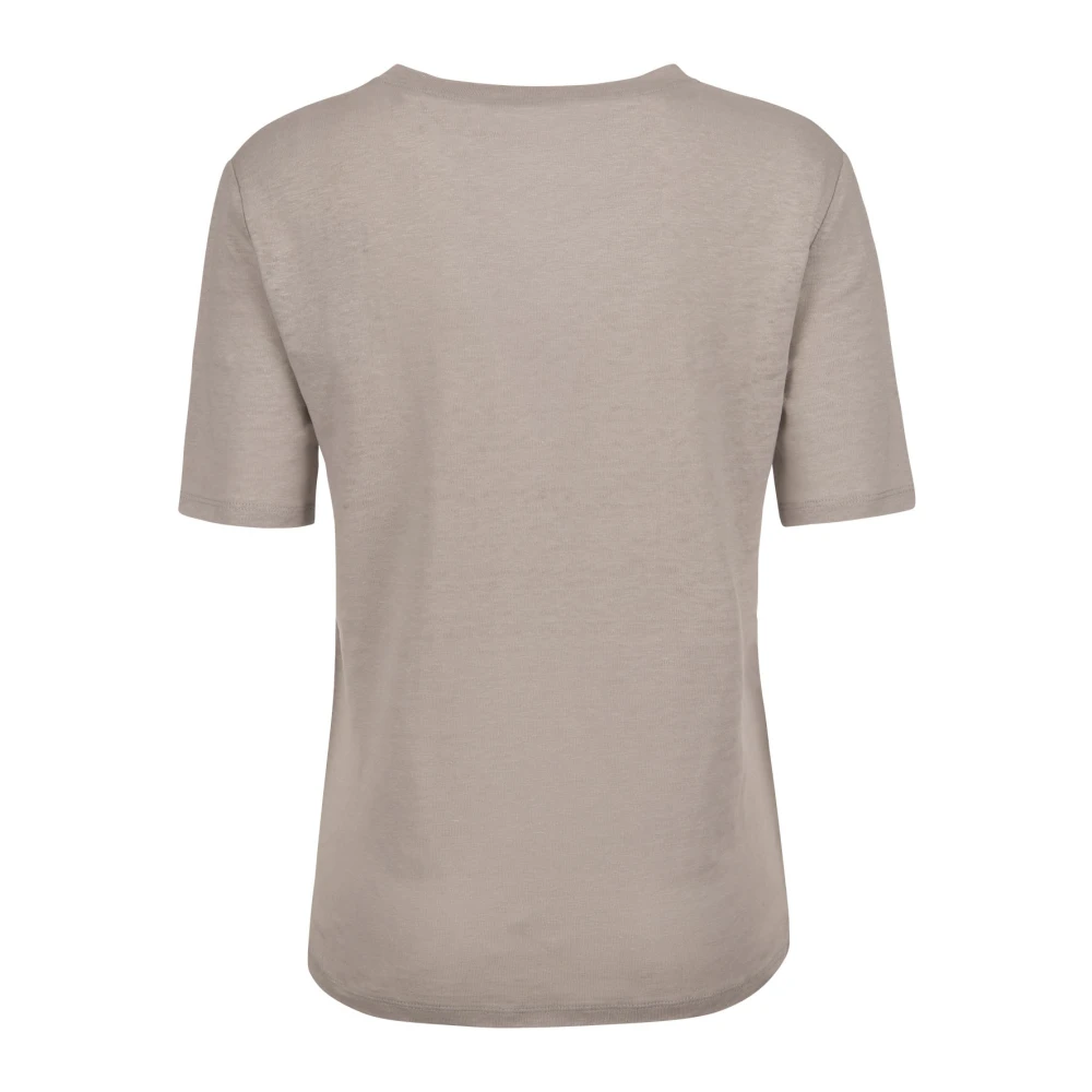 Kangra Grijze Linnen T-shirt en Polo Gray Dames