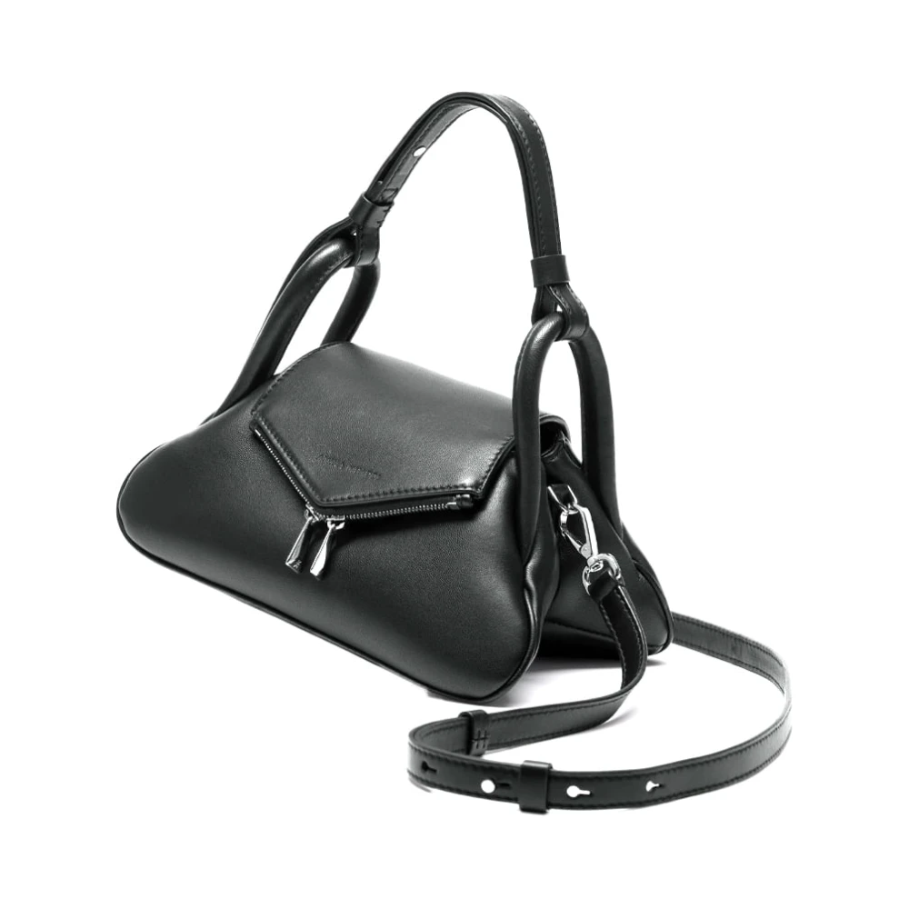Amina Muaddi Gem Zwarte Schoudertas Black Dames