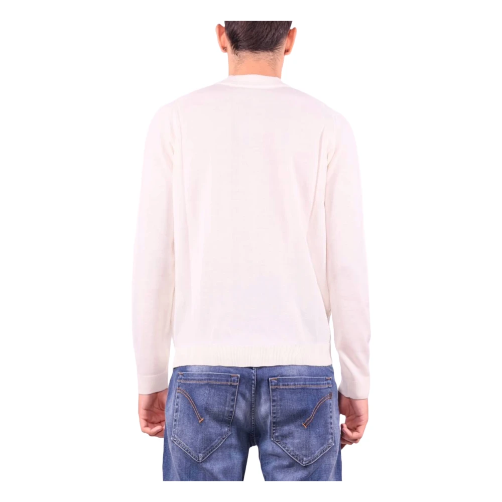 Roberto Collina Merino Wol Beige Trui Beige Heren