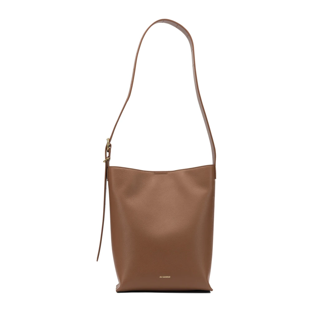 Jil Sander Women's Beige Cannolo Small Shoulder Bag