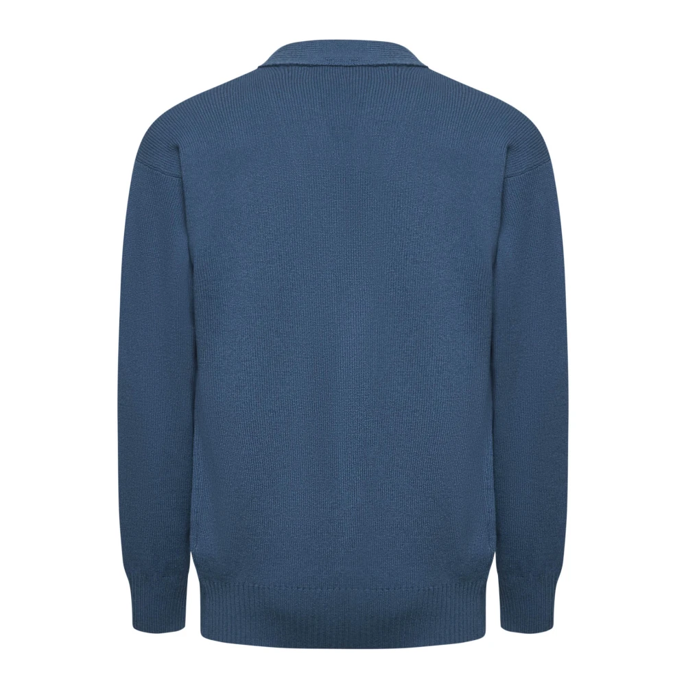 D4.0 Blauwe Katoenen Printtrui Blue Heren