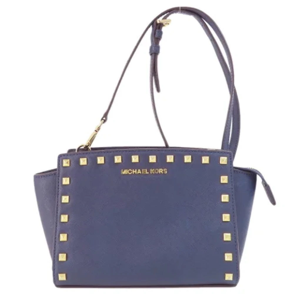Michael Kors Pre-owned Leather totes Blue Dames