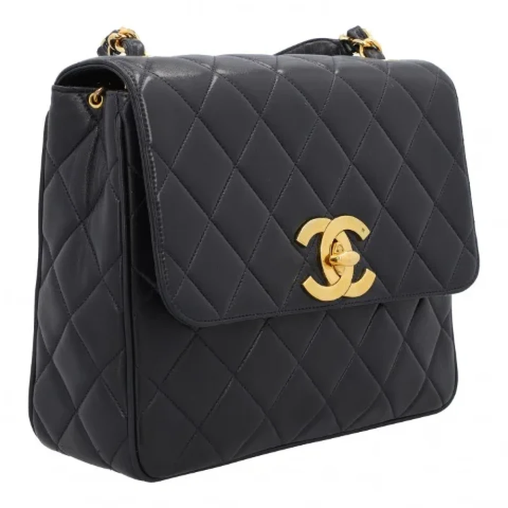 Chanel Vintage Pre-owned Leather chanel-bags Black Dames